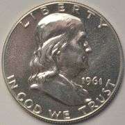 1961 Proof Franklin Half Dollar