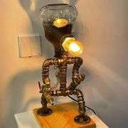 Handcrafted Steampunk Robot Liquor Dispenser