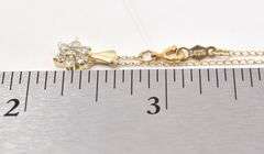 Floral 14K Yellow Gold Diamond Flower Pendant