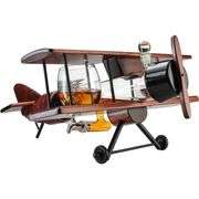 Vintage Airplane Whiskey & Wine Decanter Set