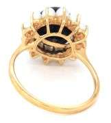 14kt Yellow gold black onyx and pearl cocktail ring
