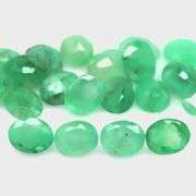 Bright emerald green 5.25ct 19pc emerald set
