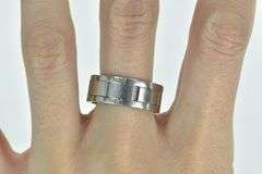 Platinum 8.6mm Watch Band Design Men's Wedding Ring