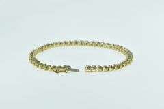 10K Yellow Gold 1.00 Ctw Diamond Classic Vintage Tennis Bracelet