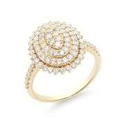 14KT Yellow Gold 1.15ctw Diamond Ring