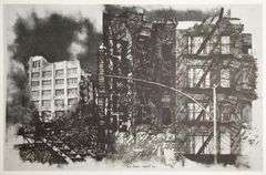 Vespignani, Lorenzo "New York, Bronx Prospect Ave a Rare Limited Original Offset Lithograph on Paper