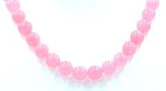 Rose quartz beads necklace