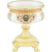 Classic Gold Centerpiece Bowl Platinum & 24K Gold Accents