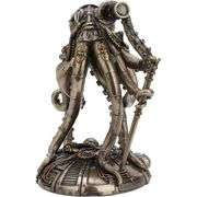 Steampunk Space Alien Octopus Cold Cast Bronzed Sculpture