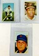 3 Vintage Baseball Cut-Out Baseball Trade Cards