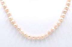 Pink fresh water pearl necklace