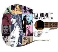 Taylor Swift Signed Custom 1/1 "Discography" Acoustic Graphics Guitar