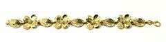 Lovely Vintage 14K Yellow Gold Dogwood Bracelet