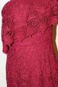 Stylish One Side Shoulder Burgundy Dress