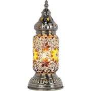 Turkish Mosaic Glass Table Lamp Antique Bronze Décor