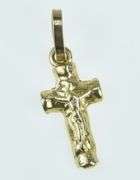 14K Yellow Gold Crucifix Cross Christian Faith Symbol Charm/Pendant
