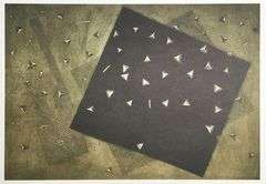 Piza, Artur Luiz "Stellar Square" a Rare Limited Original Offset Lithograph on Paper, 1990