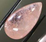 Elegant 24.55ct peach pink Morganite cabochon