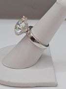 Huge Rare 12 Ct VVs1 White E-F Simulated Lab Diamond Ring