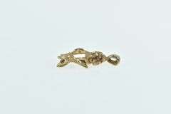 14K Yellow Gold Rose Flower Vintage Classic Romantic Charm/Pendant