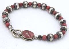 Lot of 3 gemstone bracelets in 925 sterling silver