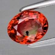 Gorgeous red orange .96ct Imperial Sapphire