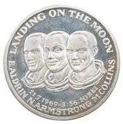 Landing On The Moon Aldrin Armstrong Collins 49.8 g Silver Art Round