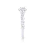 14KT White Gold 0.53ctw Diamond Ring
