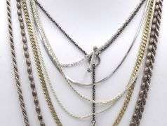 Group Lot of Vintage 925 sterling silver necklaces