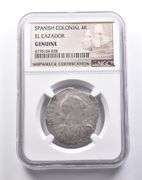 Genuine El Cazador Spanish Colonial 4 Reales NGC Shipwreck Certificate