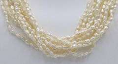 Multi strand freshwater pearl necklace
