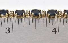 Fantastic 14K Yellow Gold Diamond and Blue Sapphire Gemstone Bracelet