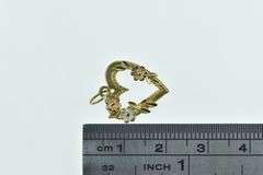 14K Yellow Gold Black Hills Flower Heart Love Symbol Charm/Pendant