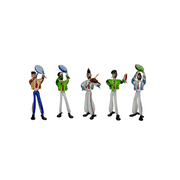 Murano Blown Art Glass Musical Band With Five Musician Figurines