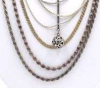 Group Lot of Vintage 925 sterling silver necklaces