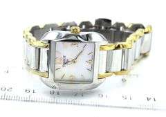 Tissot T-wave quartz mother of pearl two tone watch