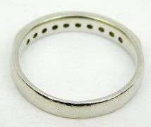 Platinum Band with 10 Round Diamonds, Size 6