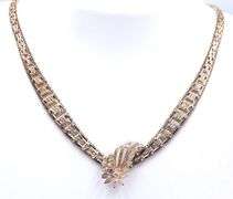 Italian 925 sterling silver fancy necklace