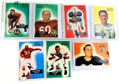7 Bowman 1955 Football Cards with Rookies