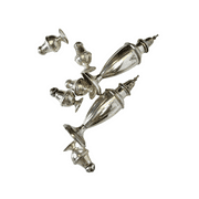 Vintage Sterling and Silver Plated Shakers Dunkirk and Paris WM Rogers & Son, Lot of 7