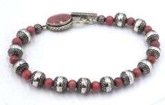 Lot of 3 gemstone bracelets in 925 sterling silver