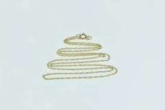 14K Yellow Gold 1.0m Rolling Cable Woven Link Twist Necklace