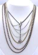 Group Lot of Vintage 925 sterling silver necklaces