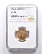 MS66 1925 Great Britain 1 Sovereign Gold Coin NGC