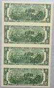 Sheet of 4 Uncut 1999 $2 Atlanta Fed Reserve Notes