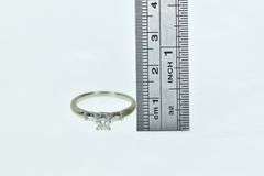 14K Yellow Gold 0.40 Ctw Diamond Princess Engagement Ring