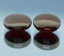 Ravishing 9.99ct untreated garnet cabochon pair