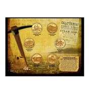 Authentic US Mint Quarters Coin Treasures Gold Rush Collection