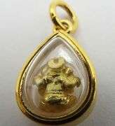 Gold Ganesh Amulet / Pendant  Hindu God