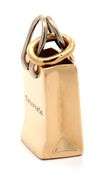 Tiffany & Co. Shopping Bag Pendant Charm in 18K